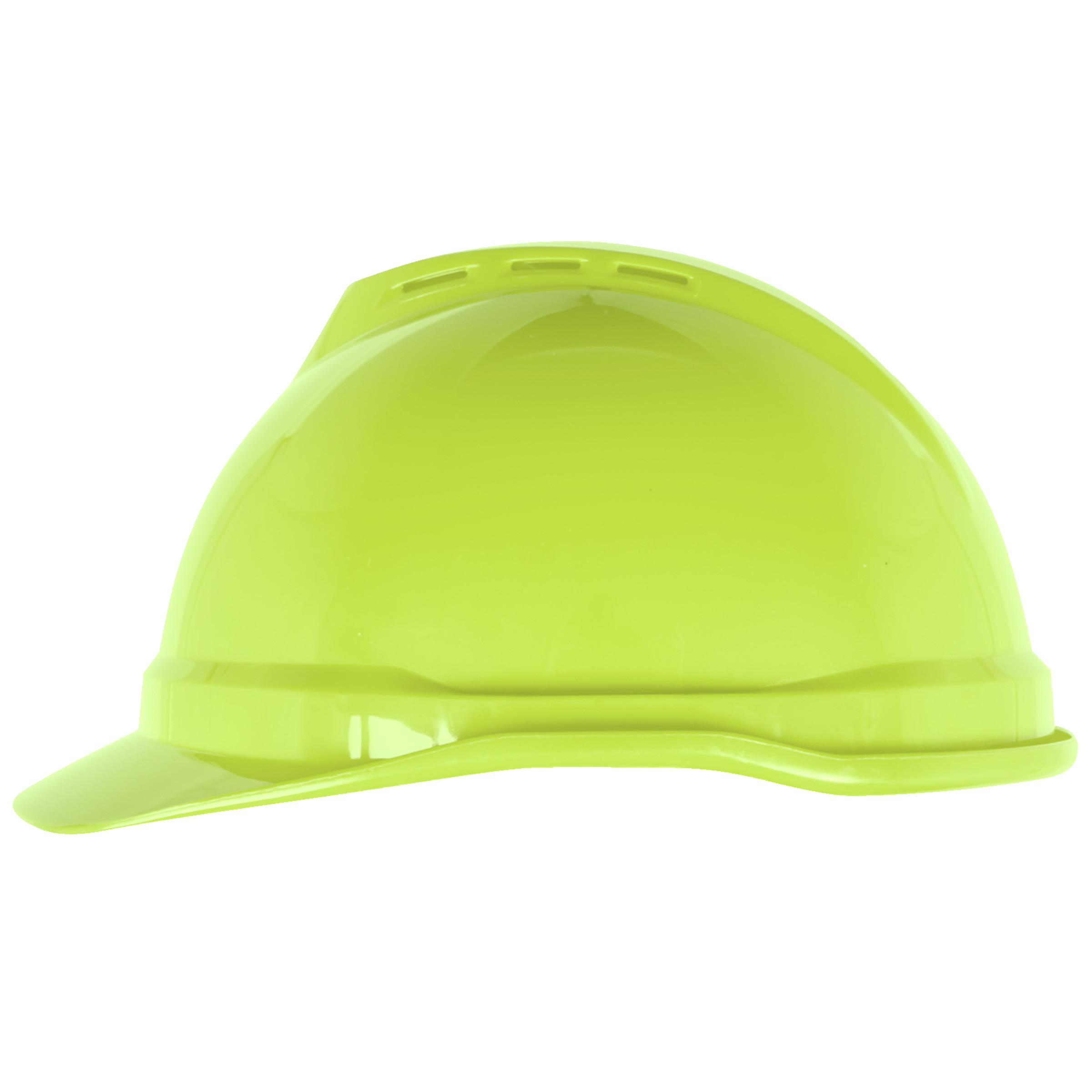 V-Gard 500 Cap, Hi-Viz Yellow-Green Vented, 6-Point Fas-Trac III